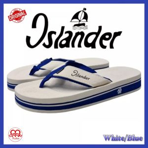 Islander White/Blue Mens non-slip rubber soles authentic and original slippers/flipflops (Makapal)
