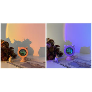 FYHL0373 Lampu Sunset Cat Led Lampu Sunset Efek Matahari LED Lampu Fill Proyektor Sorot Sunset Aesthetic Lamp Matahari Terbenam