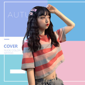 QXshop เสื้อยืดลายทาง สีสวยใส่สบายใส่แล้วดูดีมีสไตล์ สินค้าดีราคาประหยัดคุณภาพดีไม่เหมือนใครของดีๆควรมีไว้