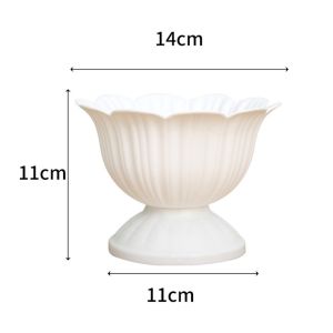 NOBLELYN White Roman Plant Pot Art Decorative Flower Planter Simple Desktop Vase Home Decoration