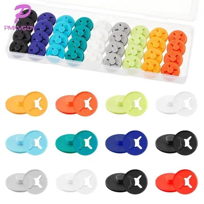 【wsxdf】40PCS Running Bib Clips Race Number Buckle Fixing System Triathlon Race Bib Holder Marathon Number Buckles