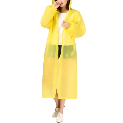 Jas Hujan Wanita Dewasa Korea Fashionable Bahan EVA Halus Anti Rembes Anti Bocor Waterproof - 80816