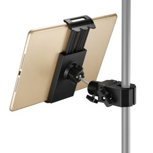 NOWNICE 360-Degree Rotable Tablet Mount Holder Adjustable Universal Phone Holder 1/4 Thread Swivel Mount Podcasting