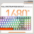 [จัดส่งภายใน 3 วัน]Machenike K500 Hot Swappable Mechanical Keyboard สามโหมดไร้สายบลูทูธ/2.4G/คีย์บอร์ดแบบมีสายคีย์บอร์ดเล่นเกม 90% คีย์ RGB Backlit wireless keyboard. 