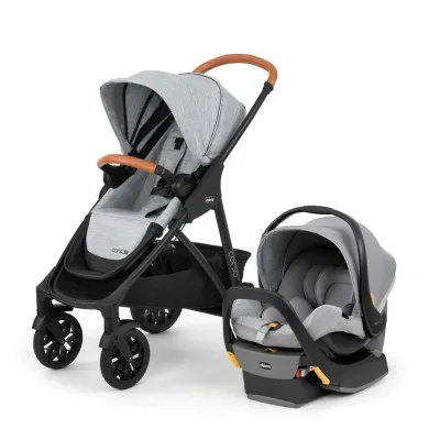 Chicco Corso LE Travel System (Stroller + Newborn Baby Car Seat Carrier + Base) - Carrier Expiry: June 2030
