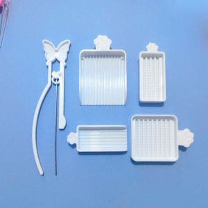 ZYJC 3/4/5Pcs/Set 2.6mm Fuse Beads Fuse Beads Picking Tray Kit Plastic Beads DIY Handmade Fuse Bead Single Tweezer Efficient Padding Beading Tool Kit Handmade Beads Toy