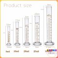 Amoki Glass Measuring Cylinder 5ml/10ml/25ml/50ml/100ml Laboratory Measure Tube. 