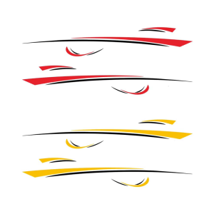 Hình dán trang trí miếng dán tự dính cắm trại trang trí thân xe DIY sọc hình ảnh nhãn dán Đề-can Dễ dàng cài đặt