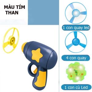 Súng bắn chong chóng phi tiêu spinner có đèn chớp nhấp nháy màu pastel siêu cute