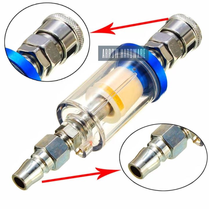 1/4 NPT Water & Oil Separator For Air Compressor - Universal Auto Tool Accessory