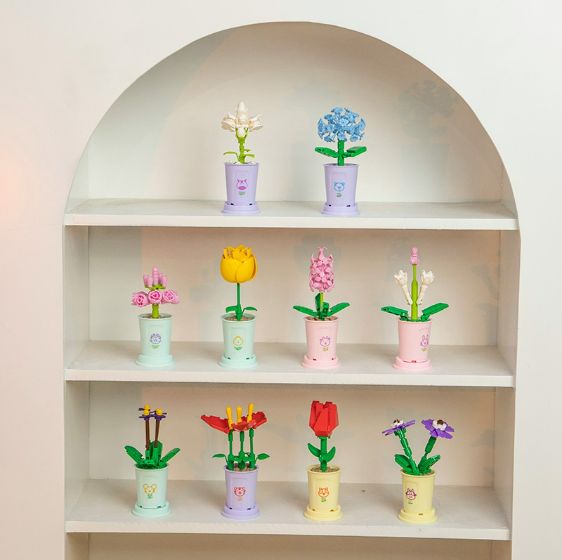 LAZAHOME Pot de fleurs à construire soi-même, briques décoratives à assembler, cadeau idéal pour femmes
_voghion.com