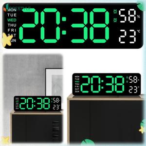 JOCESTYLE นาฬิกาปลุกนาฬิกาดิจิตอล LED นาฬิกาปลุกนาฬิกาอุณหภูมิ/วันที่ USB ชาร์จนาฬิกาปลุกข้างเตียงนาฬิกาปลุกสองนาฬิกาสำหรับนักเรียน