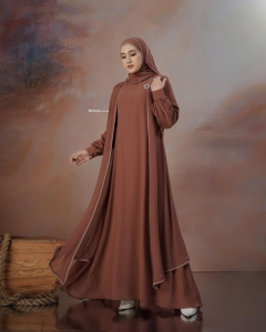 Shamma Abaya + Pashmina Bahan Ceruty Babydoll 2 Layer Gamis Wanita Busui Terbaru / Gamis Abaya Turki Arab / Abaya Hitam /Abaya Putih / Abaya Wanita / Abaya Set Phasmina Murah BISA COD By Keyclo