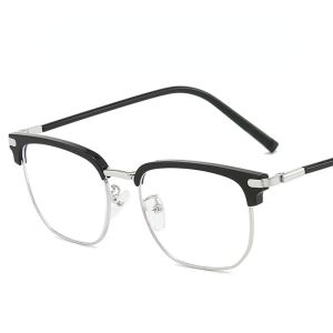 (GENTLE MOSCOT) Fashion Anti Blue Light Glasses for Men Business Eyeglasses Replaceable Lens for Women