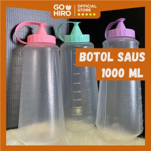 Botol Multifungsi Wadah Kecap Saos Minyak Leak-Proof 1000ml Plastik BPA Free Food Grade