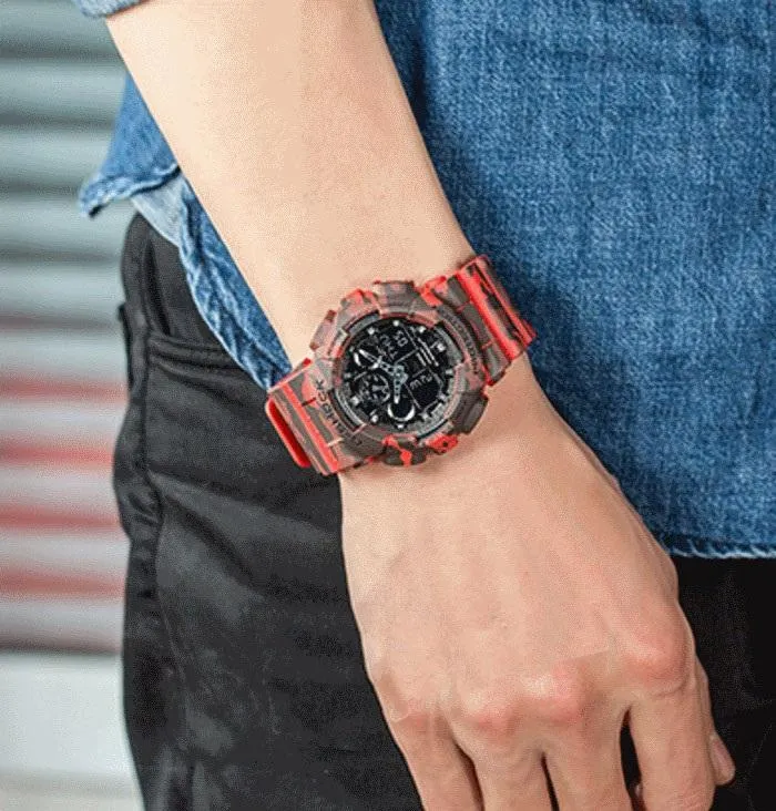 Casio G-Shock GA-100CM-4ADR Original Mens Special Color Red