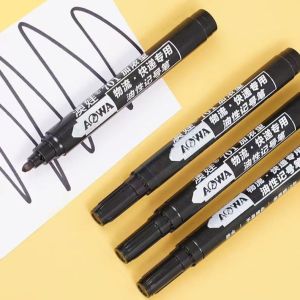 AOWA Pen Penanda Kekal 🖊️ Large-Headed Marker Pen Oil-Based Waterproof Quick-Drying Thick Fiber Tip High Capacity
