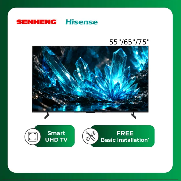 Hisense Premium MINI LED TV UHD/4K U6SE VIDAA SMART TV (55"/65"/75")