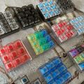 PAN6303936269 DIY Keyboard Fidget Keychain Keycap Keys Button Clicker Toy  9Keys Pinch Toy Adult. 