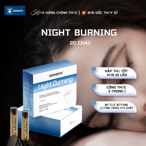 [20 chai] Swiss Nighttime Fat Burning Triple Effect | ID-AlG™ + Cây kế sữa và GABA | Hấp thụ 10x | Bản gốc Thụy Sĩ | GMP/HACCP/SGS | Hậu cần nhanh chóng