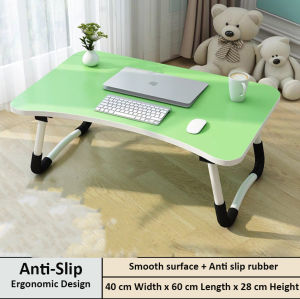 [Self-Installation] Mememall Foldable Table Anti-slip Bed Mini Table Laptop Table Notebook Table Ready Stock Meja Lipat Computer Study Table 折叠桌