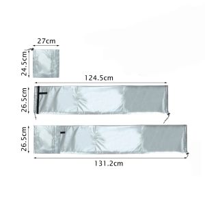 COMEINSTORE20E2 1Set Waterproof Portable Air Conditioner Hose Cover Dustproof Heat Resistant Air Conditioner Hose Insulation Sleeve Durable Adjustable Hose Insulator Sleeve for Portable Air Conditioning Hose