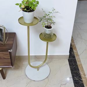 LZD Jardiniere Wrought Iron Living Room Interior Balcony Decoration Floor-Standing Multi-Layer Flower Rack Modern Minimalist Flower Rack