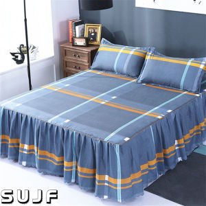 3 IN 1 120CM and 150cm Size BedSheet+2 Pillowcases Bed Skirt Qatar sheet