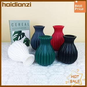 haidianzi 1 PCS Nordic Flower Vase Imitation Plastic Flower Vase Living Room Desktop Decoration Wedding Centerpiece Arrangement
