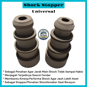 Karet Stopper Shock Shockbreaker Depan Belakang Mobil as 12 mm Tinggi 1Set(2Pcs)