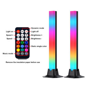 RGBIC Smart LED Light Bar with Music Sync Works with Alexa Assistant TV Backlight Ambient Lighting for Gaming PC Monitor Room Decor USB Powered App Remote Control Lighting