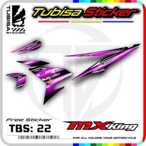 Sticker Striping Variasi Mx King - Stiker Striping Motor Mx King Desain Racing. TBS.22
