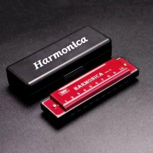 MIRELAE loại Harmonica 10 lỗ với hộp Phím C Đàn Organ Miệng Di động Giảng dạy cho người bắt đầu Nhạc cụ Trẻ em