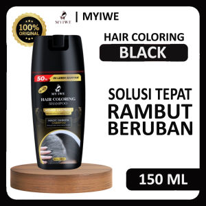 My Iwe Hair Coloring Shampoo Shampo Anti Uban Ampuh - Sampo Penghitam Rambut Uban