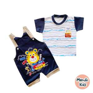 Overall Motif Baby Tiger Lucu Untuk Anak 3-15 Bulan Bahan lembut Nyaman di Pakai