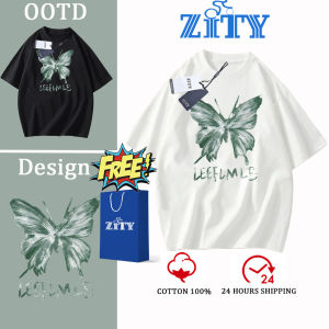 Cotton 100% ZITY เสื้อยืดแขนสั้น ลายการ์ตูนน่ารัก NASALEE ดีไซน์เดียวกัน วัยรุ่น OVERSIZE PODL108