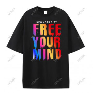 Molisa เสื้อสตรีท สกรีนDTG เกรดพรีเมียม ผ้าคอตตอน100% สีซีด เท่ สีฟอก วัยรุ่น แนวเท่เข้ม 68153#