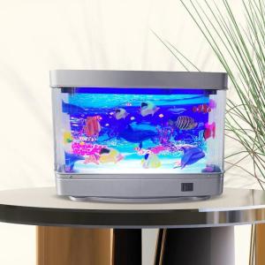 Realistic Fishtank Lamp Simulation Aquarium Fish Light LED Decorative Lamp For Home Bedroom Office Desk Decoration