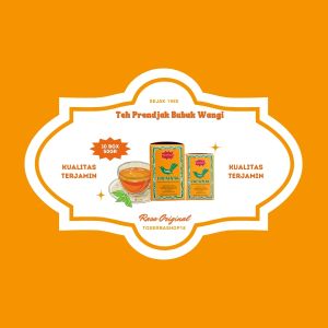 Teh Hitam Bubuk / Teh Prendjak Bubuk Wangi 50gr / 1 Pack isi 10 Box