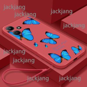 Casing INFINIX HOT 30I  Phone case butterfly Candy Jelly Color Cover Soft Silicone Phone Case