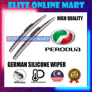 Silicone Wiper Blade (2pcs/Set) for Perodua Alza/Aruz/Axia/Bezza/Kancil/Kelisa/Kembara/Kenari/Myvi/Rusa/Viva