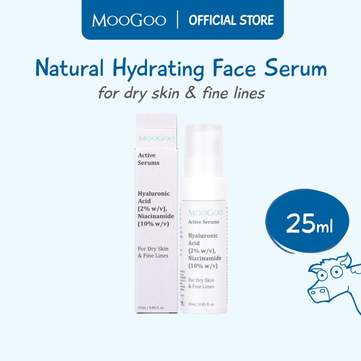 MooGoo Hyaluronic Acid 2, Niacinamide 10 Active Serum 25ml Lazada