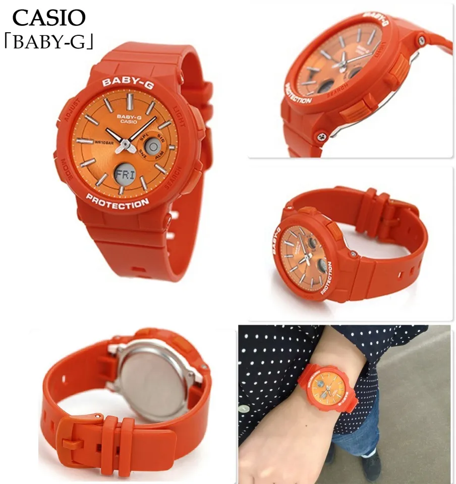 OFFICIAL WARRANTY Casio Baby G BGA 255 4A Analog Digital Neon Illuminator Orange Resin Sport Watch BGA255 BGA 255 BGA255 4A BGA 255 4ADR Lazada