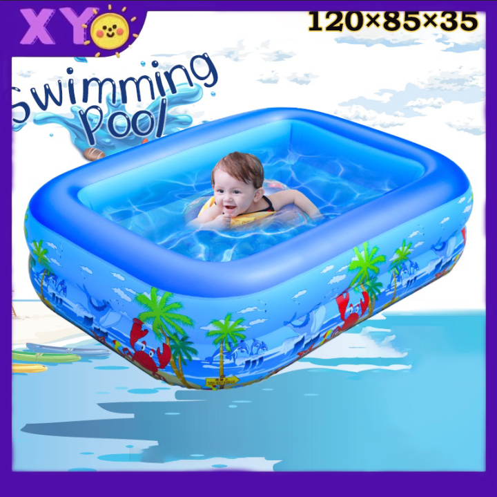 Inflatable Swimming Pool For Kids Swimming Pool For Family Inflatable Pool Wiht Air Pump Lazada PH