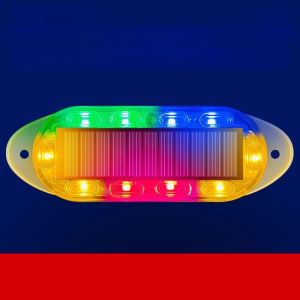 * Solar Charging Warning Light / Strobe Flash Effect / Portable Wire-free / Lasts For Hours / Durable Waterproof - Solar Strobe Car Warning Light