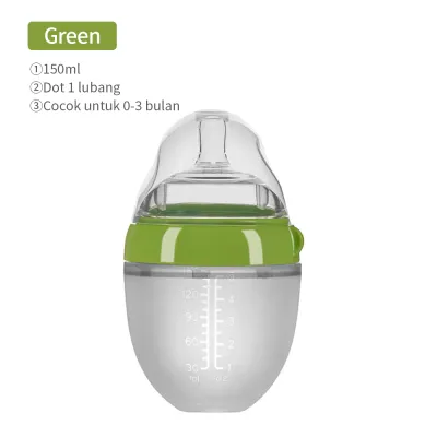 Mamibayi PIKO Bello Botol Silikon Bayi Leher lebar Bayi bottle