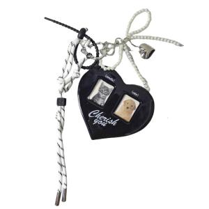 Hình trái tim tình yêu Keyring với tay áo túi thời trang quyến rũ handmade Keychain Túi du lịch trang trí cho những người đam mê thời trang