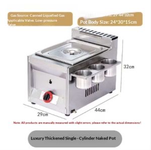 Commercial and household deep fryers stainless steel deep fryers gas-powered professional deep fryers gas LPG