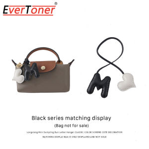 Evertoner móc khóa túi cho Longchamp Charm gắn túi da cừu thư mặt trang sức chủ đề Tình Yêu xe cao cấp Keychain phụ kiện