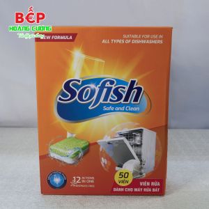 [Sofish] Viên rửa chén Maximum - Làm sạch toàn diện - Bảo vệ máy - Không gây ăn mòn ly chén